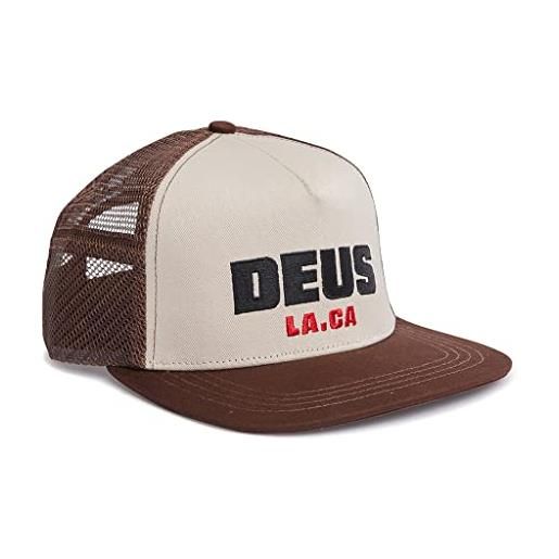 Deus Ex Machina cappellino con visiera marrone akin trucker