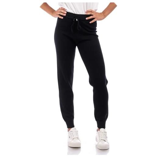 Liu Jo Jeans pantalone jogging in maglia liu jo colore nero e24lj60 tf3135 xl