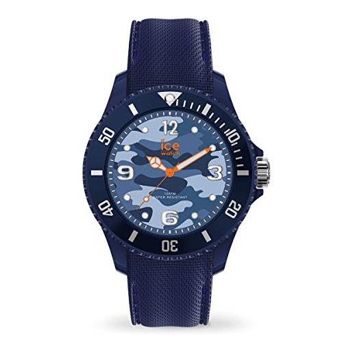 Ice-watch - bastogne blue - orologio blu unisex con cinturino in silicone - 016293 (medium)