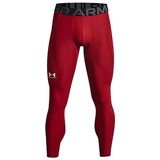 Under Armour men's armour heat. Gear leggings , red (600)/white, x-large