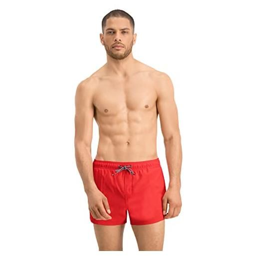 PUMA shorts, costumi da bagno uomo, rosso, l