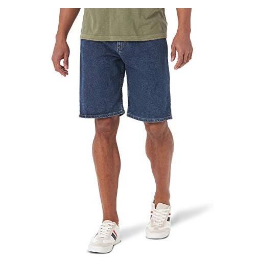 Wrangler pantaloncini comfort flex denim jeans, slavato, 40 uomo