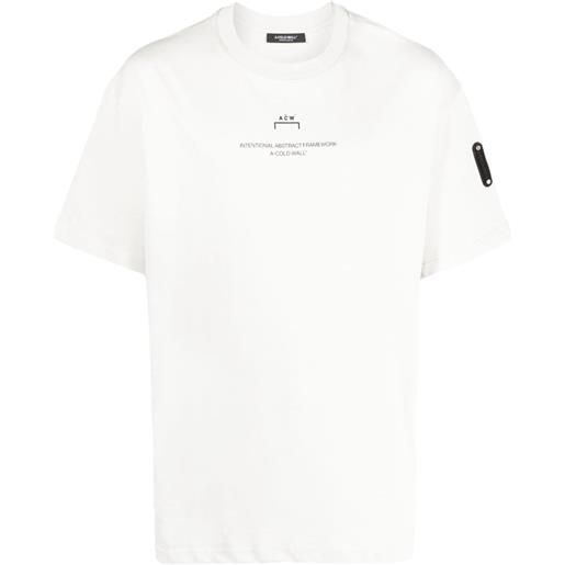 A-COLD-WALL* t-shirt con applicazione - toni neutri