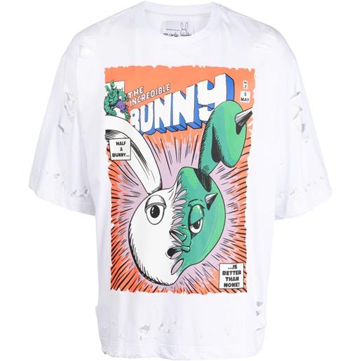 Natasha Zinko t-shirt the incredible bunny - bianco