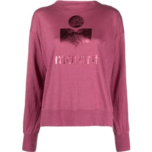 MARANT ÉTOILE t-shirt klowia con stampa - rosa