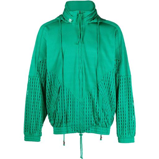 adidas giacca traforata sftm - verde