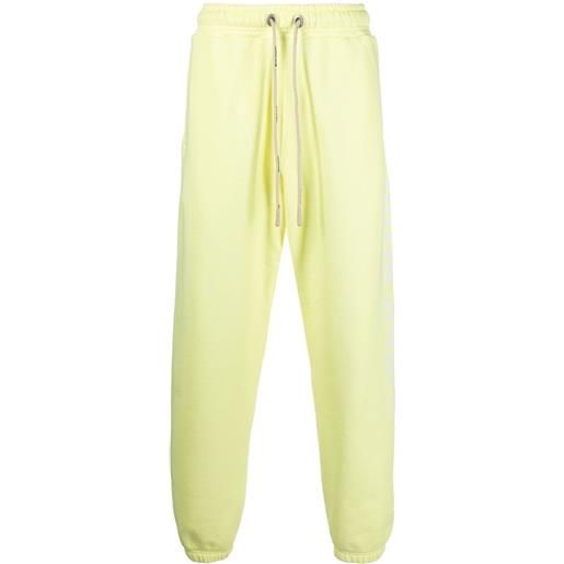 Palm Angels pantaloni sportivi con stampa - giallo