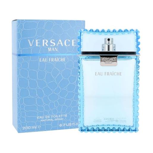 Versace man eau fraiche 200 ml eau de toilette per uomo