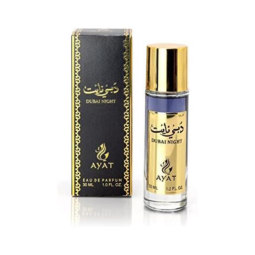 Ayat perfumes - eau de parfum musk emirates 30 ml edp orientale arab - idea regalo originale per uomo e donna - profumi in miniatura realizzati e progettati a dubai (dubai night)