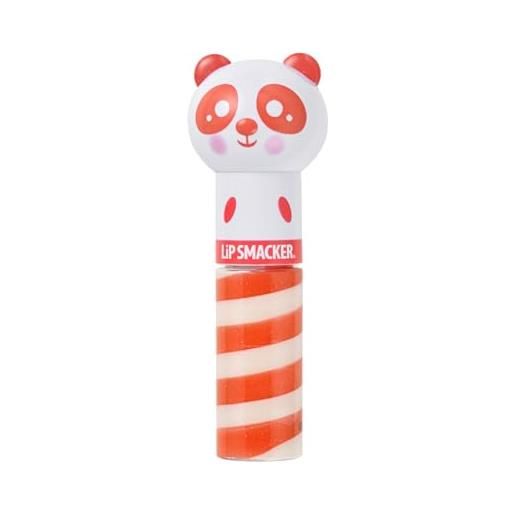 Lip Smacker lippy pals panda, lucidalabbra aromatizzato per bambini ispirato agli animali, sicuro da usare e senza colore, gusto peach