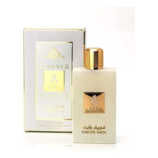 BUSINESS SQUARE BS ayat perfumes - forever white 100 ml - eau de parfum femme - fragranza araba orientale - profumo dubai made e progettato negli emirati arabi uniti (forever white)