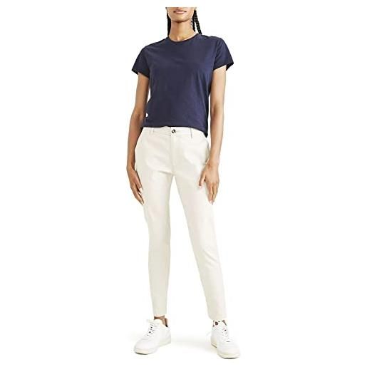 Dockers weekend chino skinny, pantaloni casual donna, oro (harvest gold), 28 lungo