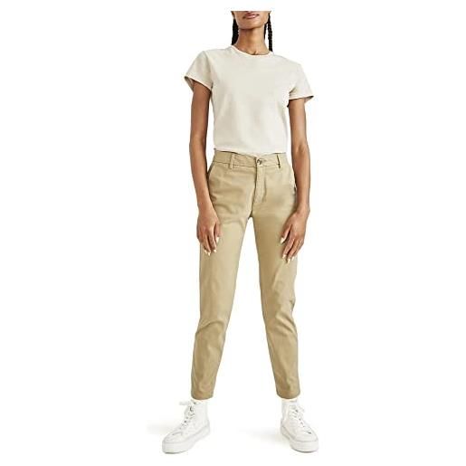 Dockers weekend chino skinny, pantaloni casual donna, oro (harvest gold), 28