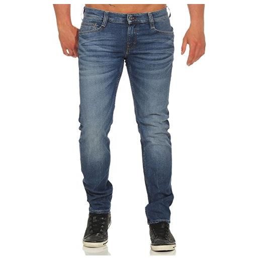 Mustang oregon tapered 51 jeans, dark rinse used 593, 32w / 32l uomo