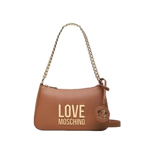 Love Moschino borsa a tracolla da donna marchio, modello jc4108pp1hli0, realizzato in pelle sintetica. Marrone