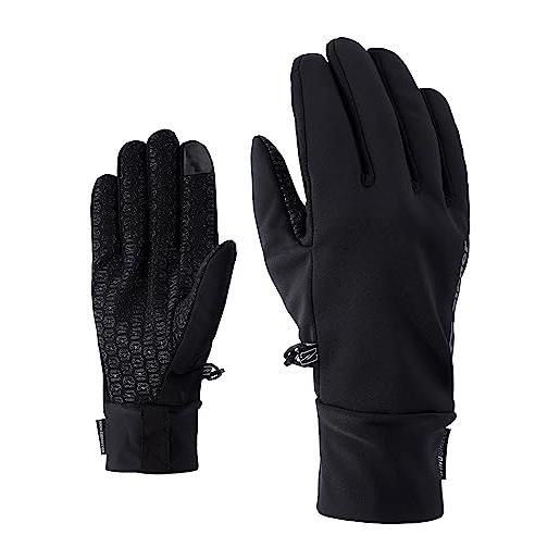 Ziener - guanti multiuso da uomo ikundro touch glove multisport, nero, 8