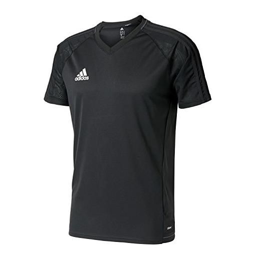 adidas tiro 17 training jersey, maglietta uomo, nero (nero/griosc/bianco), xs