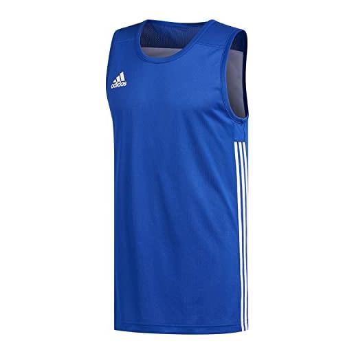 adidas 3g speed reversible sleeveless jersey, maglia da basket uomo, collegiate royal/white, 3xl