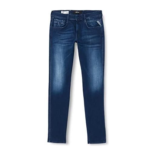 Replay anbass forever blue jeans, 009 blu medio, 30w x 30l uomo