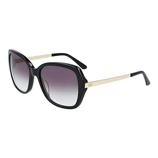 Calvin Klein ck21704s occhiali da sole, 001 black, taglia unica donna
