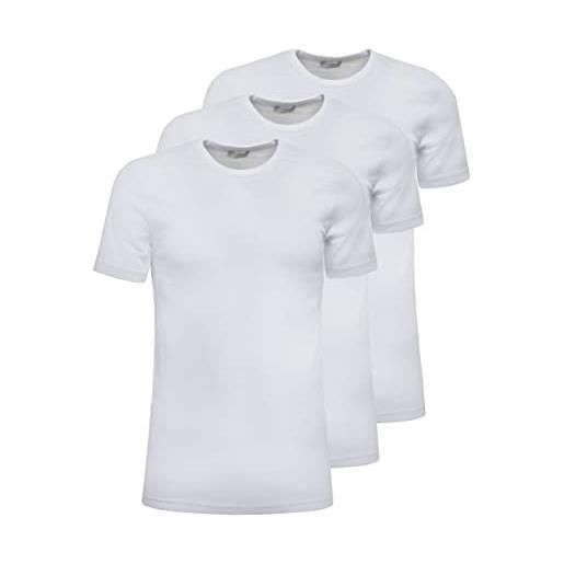 Liabel t-shirt 2828-53 uomo scollo a v caldo cotone. Conf. 3pz. Bianco xl