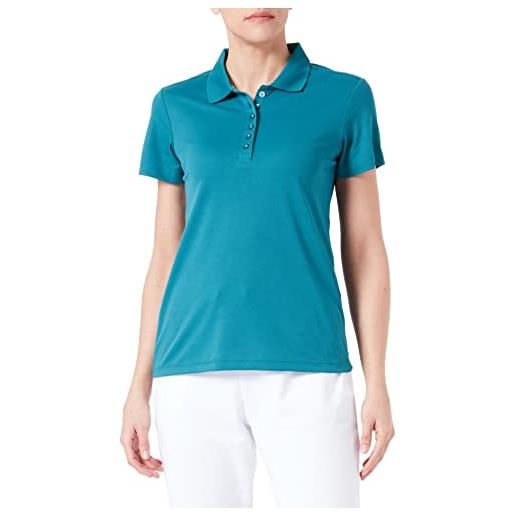 CMP piquet polo shirt in solid colour, woman, menta, 40