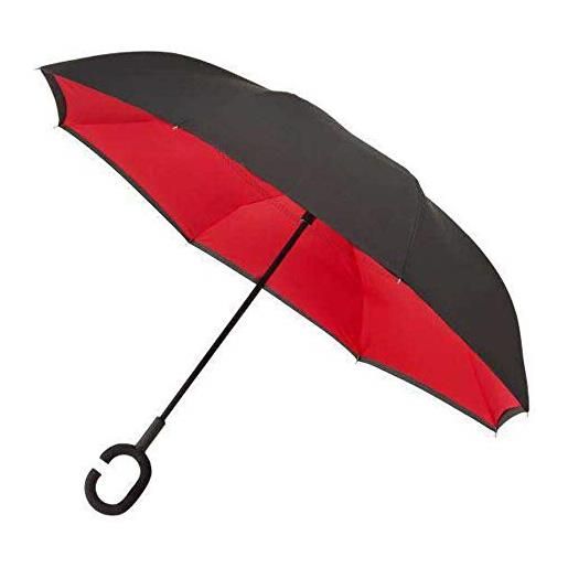 Impliva, parapluie pliants mixte rose noir/rouge taille unique