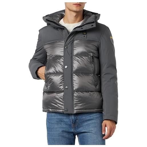 Blauer giubbini corti imbottito piuma giacchetto, 952 grigio ferro, xl uomo