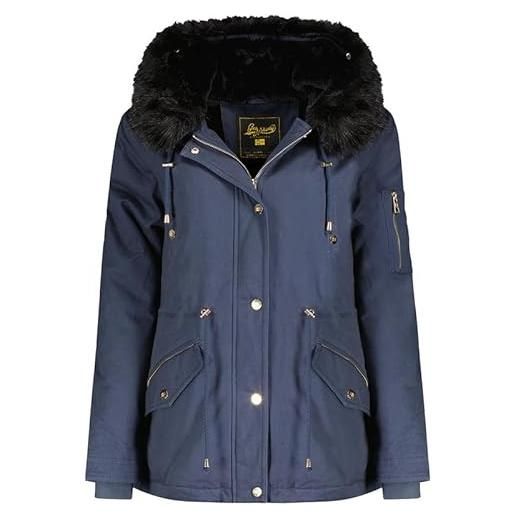 Geographical Norway boldina lady - giacca donna imbottita calda autunno-invernale - cappotto caldo - giacche antivento a maniche lunghe e tasche - abito ideale (nero xl)