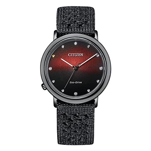 Citizen eco-drive em1007-47e - orologio da polso donna con 2 fasce l, cinghia