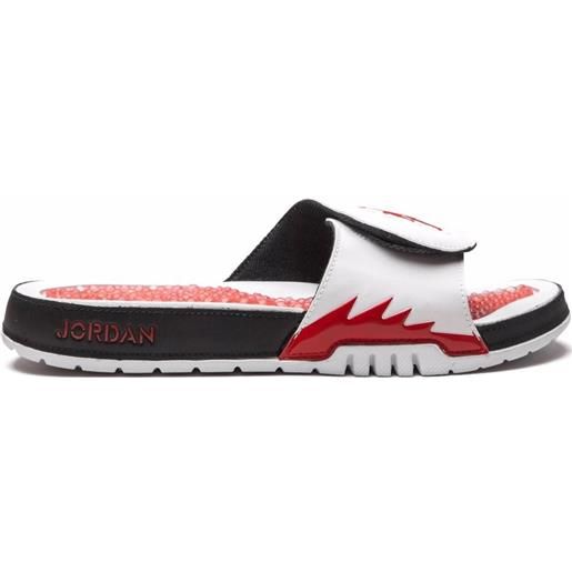 Jordan sandali slides hydro v retro - bianco