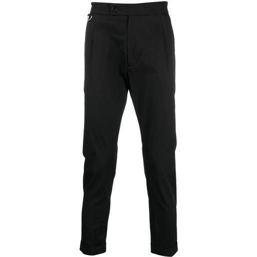 Low Brand chino con pieghe - nero