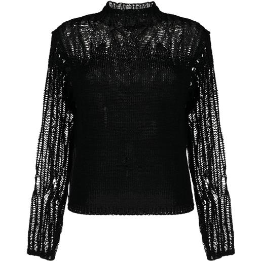 Chloé maglione con effetto sfumato - nero