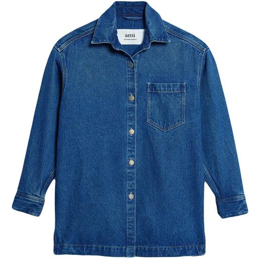 AMI Paris giacca-camicia denim - blu