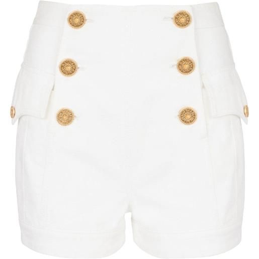 Balmain shorts denim - bianco