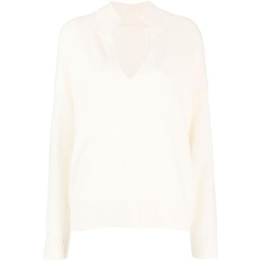 Chinti & Parker maglione con scollo a v - bianco