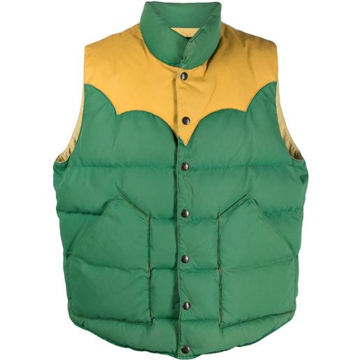 Ralph Lauren RRL gilet chatham trapuntato - verde