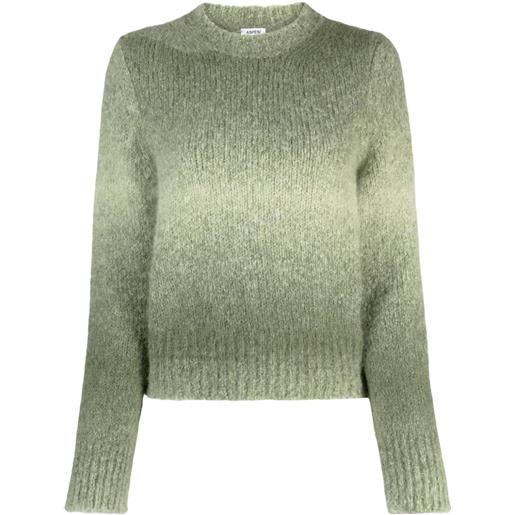 ASPESI maglione con effetto sfumato - verde