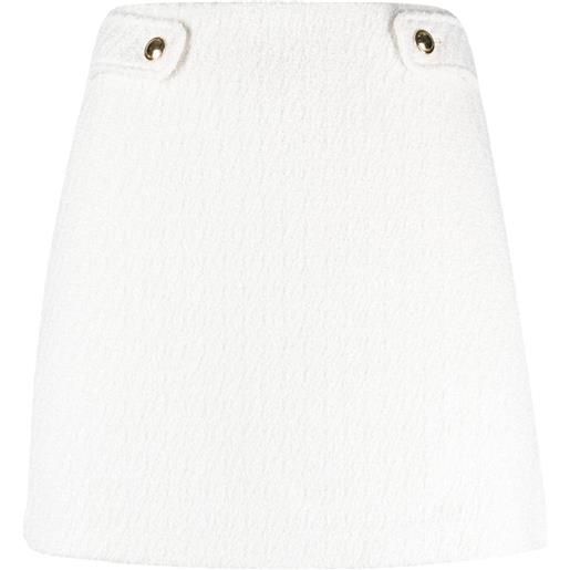 Michael Michael Kors high-waisted tweed mini skirt - bianco
