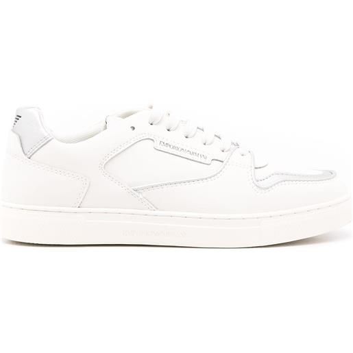 Emporio Armani sneakers con bordo a contrasto - bianco