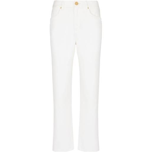 Balmain jeans dritti a vita media - bianco