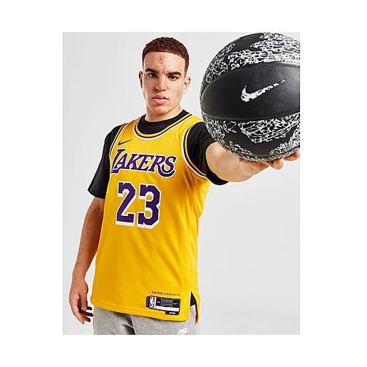 Nike nba la lakers james #23 icon jersey, yellow