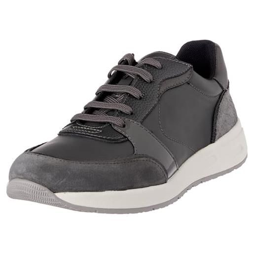 Geox d bulmya a, sneakers donna, grigio scuro, 39 eu