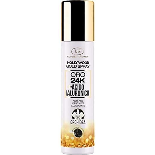 Lr Wonder Company hollywood gold spray viso antiage idratante illuminante 75ml