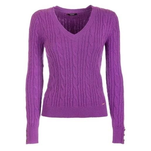 Fracomina maglia knitted sweater violet