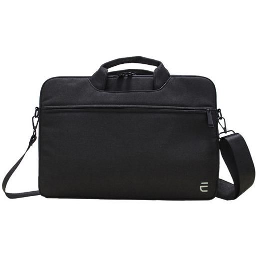 Electroline borsa per notebook da 15,6'' ultraslim, con doppia tasca esterna, colore nero