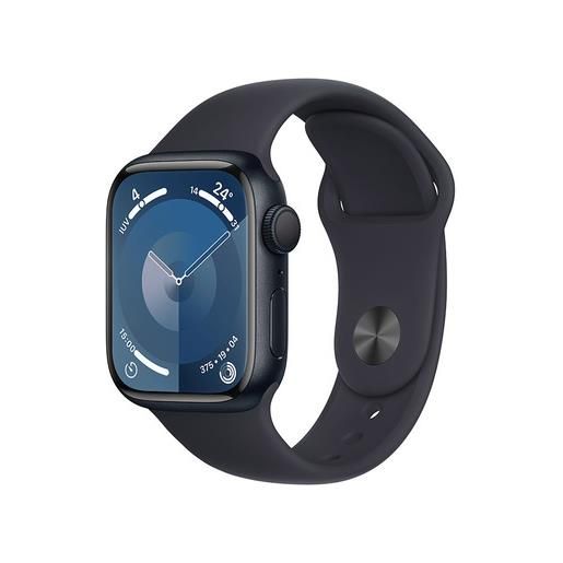 Apple watch series 9 gps cassa 41mm in alluminio mezzanotte con cintur