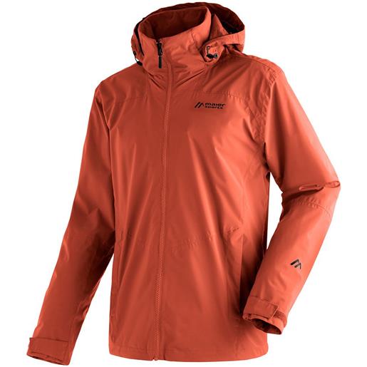 Maier Sports metor rec m full zip rain jacket arancione s / short uomo
