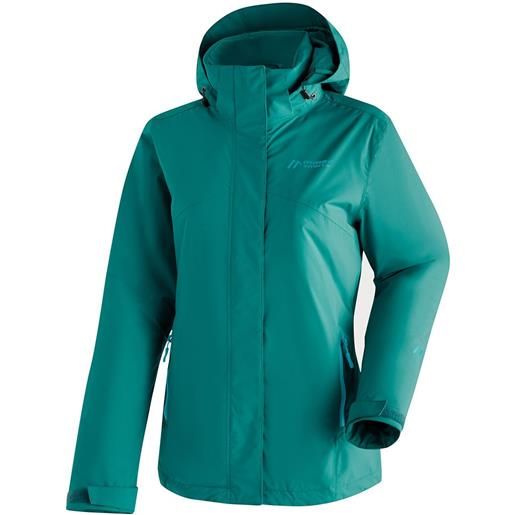 Maier Sports metor therm rec w full zip rain jacket verde s / short donna