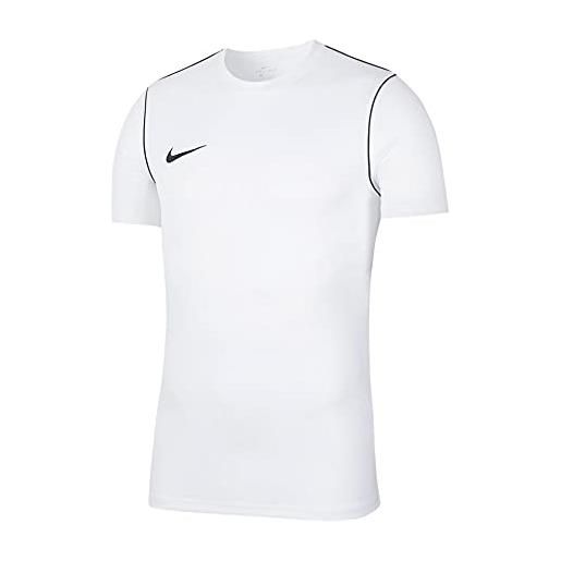 Nike park 20, maglia manica corta bambino, ossidiana/bianco/bianco, 10-11 anni